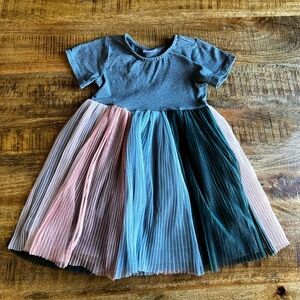 Hanna Andersson Multicolor Pleated Kids Dress